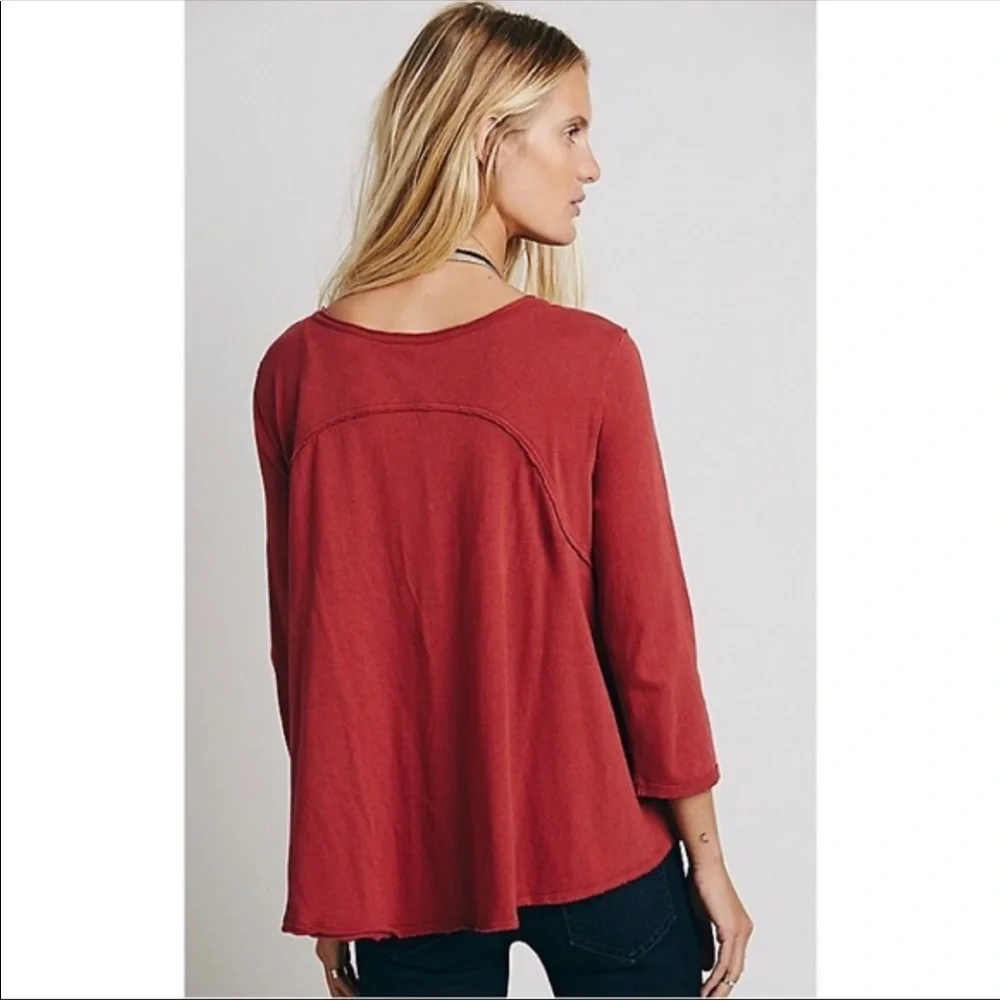 Free People Bonsai Drape Front Tee - Picture 2 of 6
